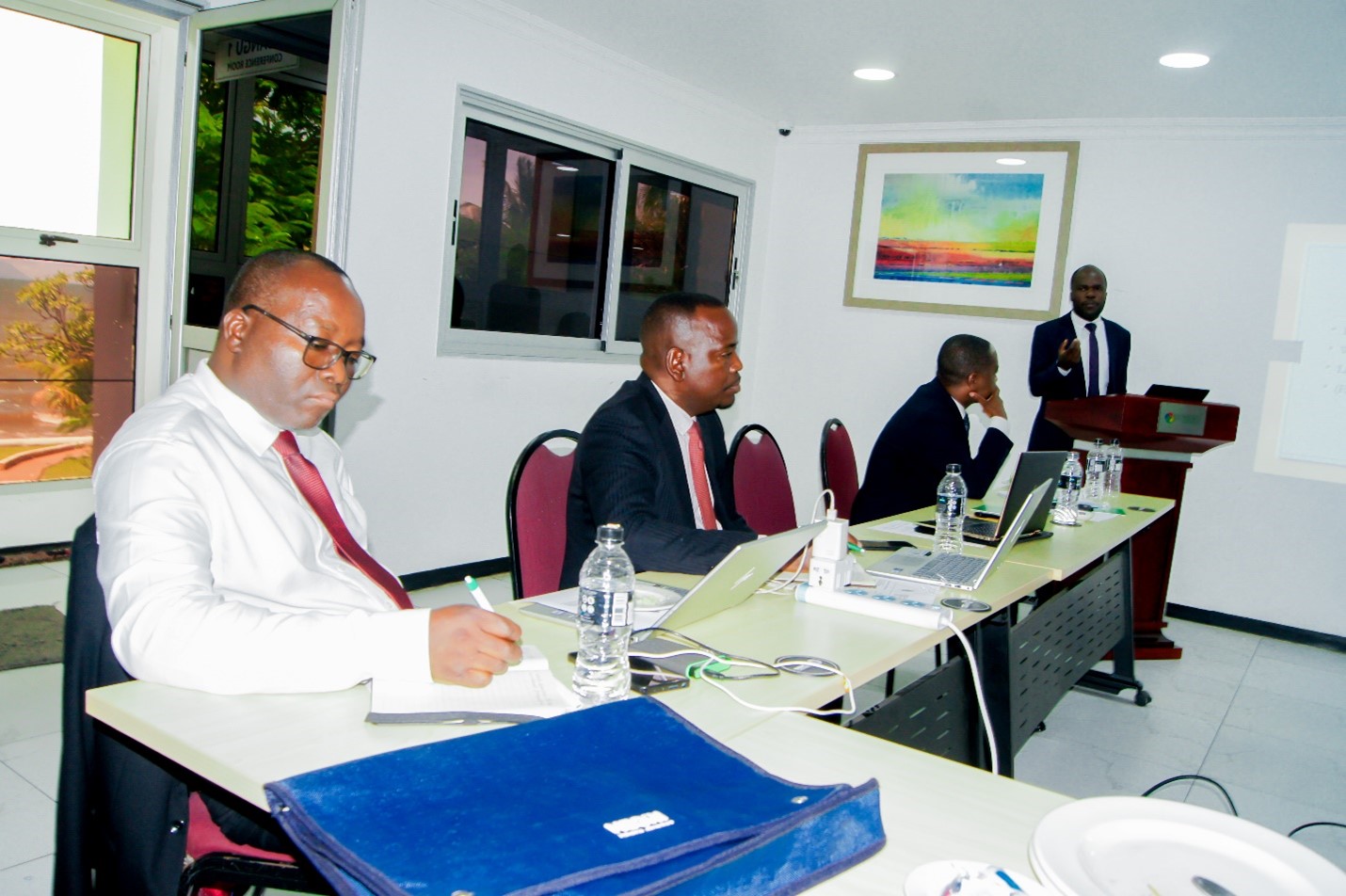 Chairperson and Deputy Chairperson with Malawi Judiciary Officials